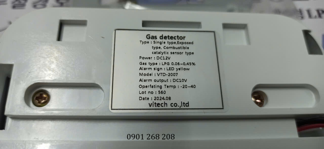 đầu báo rò gas 12VDC VTD-2007 vitech